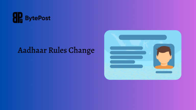 Aadhaar Rules Change
