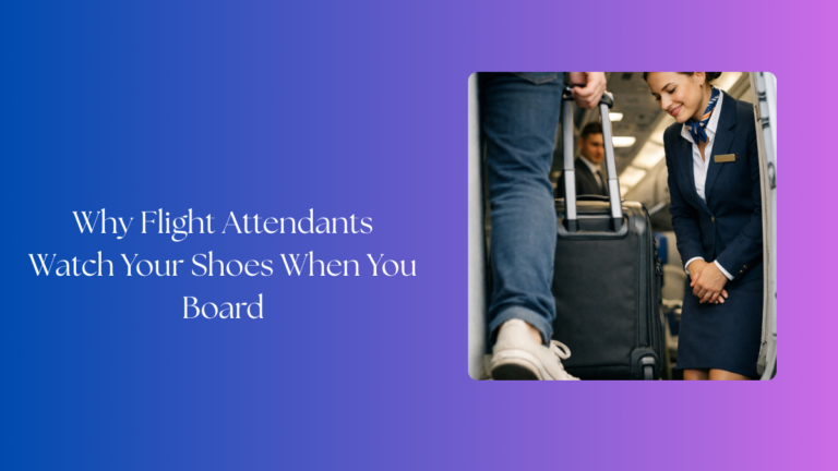Flight Attendants Watch Your Shoes When You Board